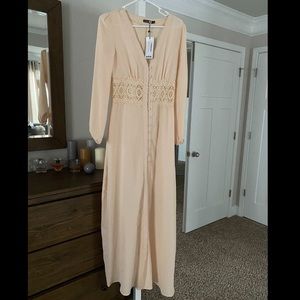 Flowy Boho lace long sleeved dress